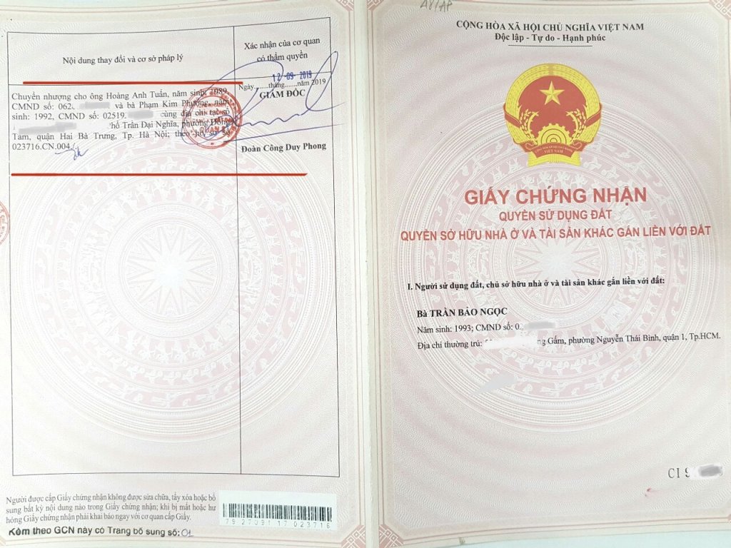 Chuyển nhượng sổ hồng nhanh cho khách ở Hà Nội