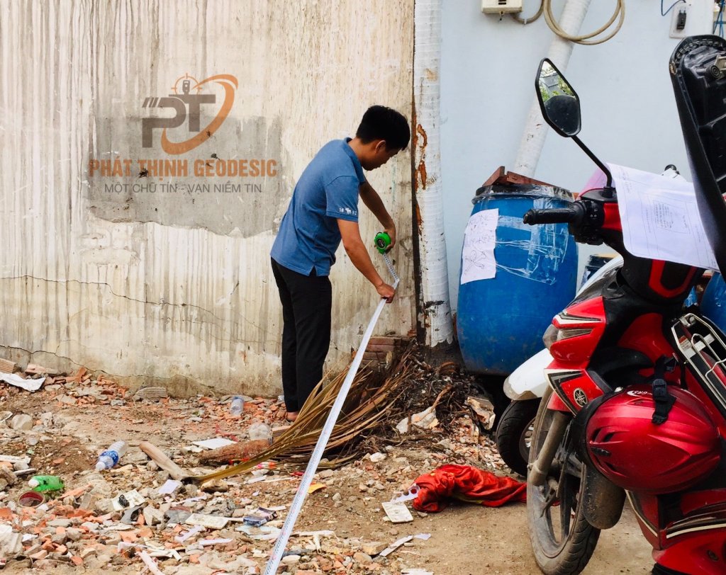Đo đạc xác định điểm tọa độ ranh xây dựng quận Bình Thạnh