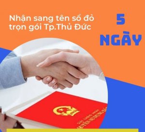 sang tên sổ đỏ 5 ngày tại tp thủ đức