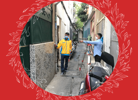 đo vẽ bản đồ hiện trạng cấp đổi sổ phường 6 quận 3