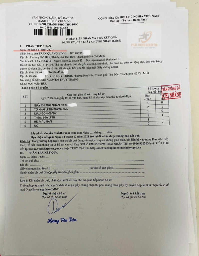 giay hen tra ket qua sang ten so do tp thu duc