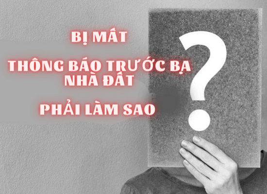mat thong bao le phi truoc ba nha dat