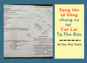 dịch vụ sang tên sổ hồng chung cư tại cát lái