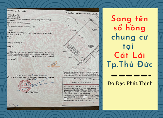 dịch vụ sang tên sổ hồng chung cư tại cát lái